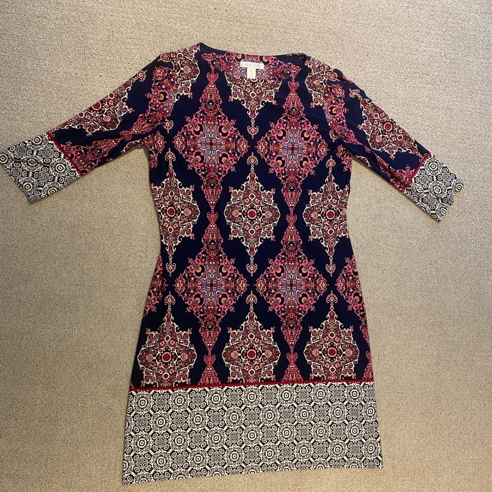 London Times Knee Length Work Dress